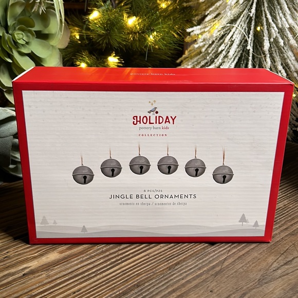 Pottery Barn Kids Rustically Charming Silver Jingle Bell Ornaments - Picture 7 of 16